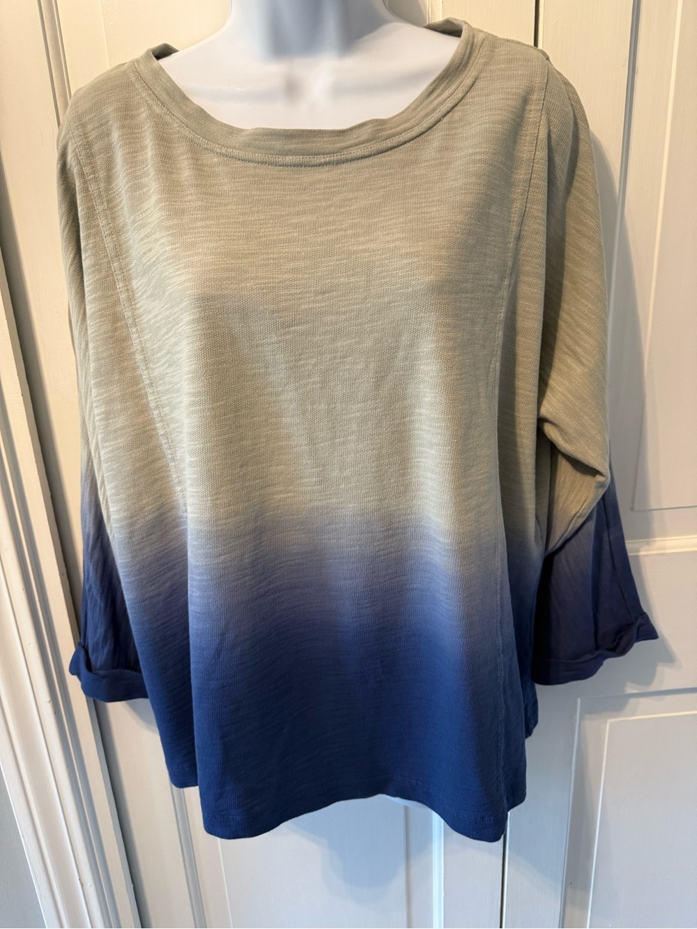 Pure J Jill Ombre Long Sleeve Tunic Organic Cotton